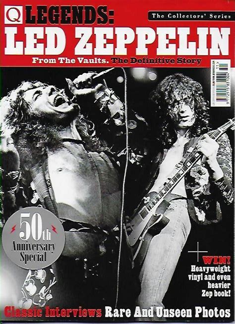 Q Legends Magazine Issue Led Zeppelin 50th Anniversary Special Led