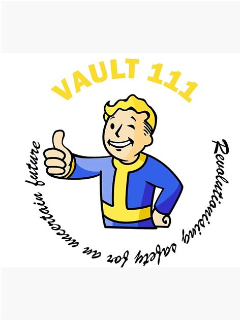 Welcome To Vault 111 Poster By Staydeadfamous Redbubble