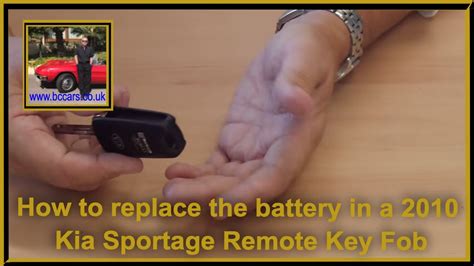 How To Replace The Battery In A 2010 Kia Sportage Remote Key Fob YouTube