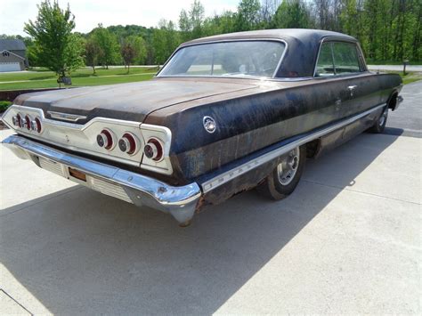 Unrestored 1963 Chevrolet Impala Ss Flexes Original 409 Still Running