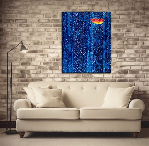 Starry Night And The Astronauts Canvas Wall Art Alma Thomas 1972 Canvas