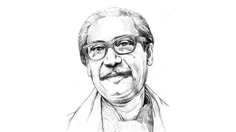 Bangabandhu Sheikh Mujibur Rahman Drawing