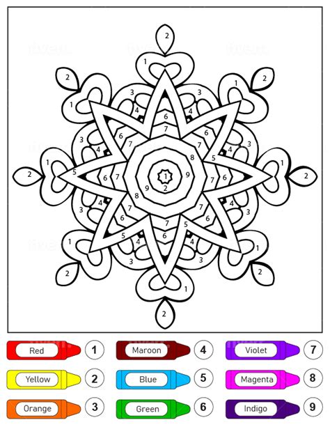 Dibujos De Mandalas Para Niños Para Colorear Por Números Para Colorear E Imprimir Coloringonlycom