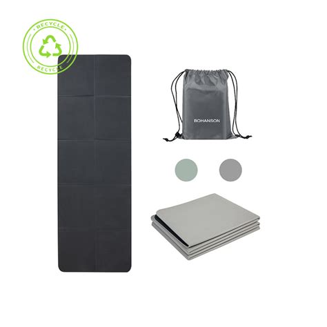 Foldable Yoga Mat Custom Logo Eco Friendly Portable Wholesale