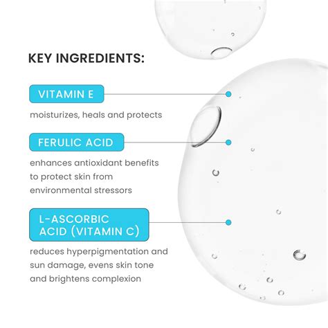 Best Rated 20% Vitamin C + E Ferulic Acid Serum Single Use Pouches