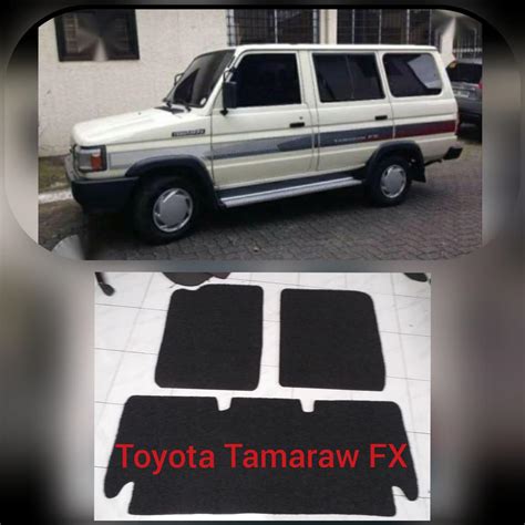 Toyota Tamaraw FX Nomad Rubber Car Mat With Piping 1st And 2nd