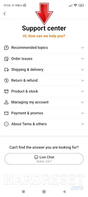 How to Chat With Customer Service on Temu - HardReset.info