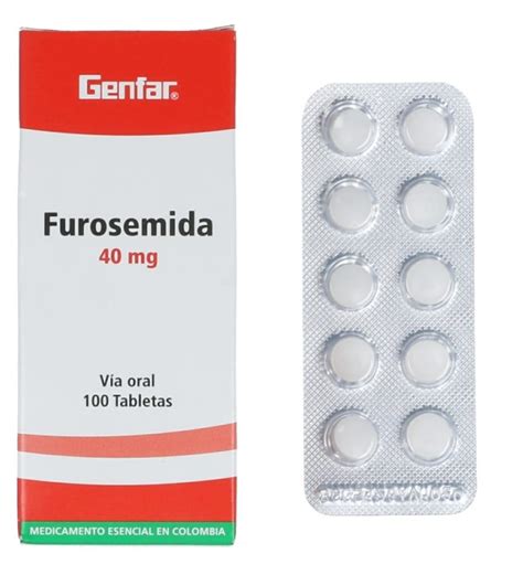 FUROSEMIDA 40 MG 10 TAB GENFAR Droguerias Unisanar