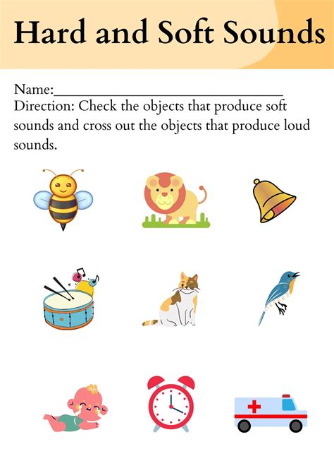 Free Printable Grade Loud And Soft Sounds Worksheets, 55% OFF