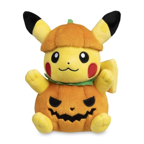 Pokémon Tricks Treats 2023 Pikachu Wearing Pumpkin Costume Plush 8