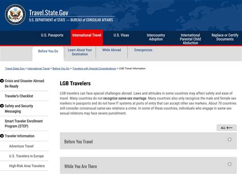 Travel Gov Website - Metro Weekly