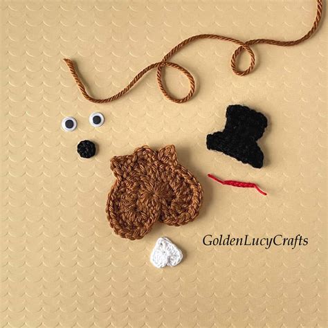 Groundhog Applique, Free Crochet Pattern - GoldenLucyCrafts