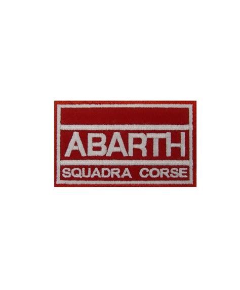 Embroidered Badge Patch Sew On Mmx Mm Abarth Squadra Corse