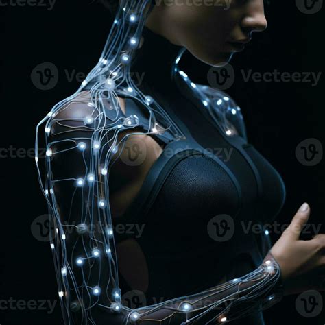 AI generated Sustainable fashion with flexible batteries and smart textiles. Flexible battery ...