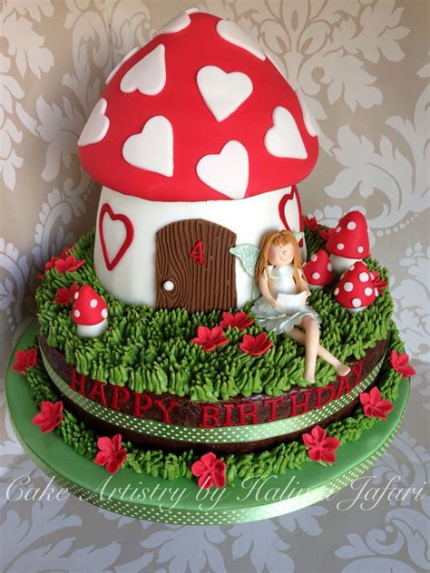 Fairy Toadstool Birthday Cake — Birthday Cakes Garden Cakes Fairy