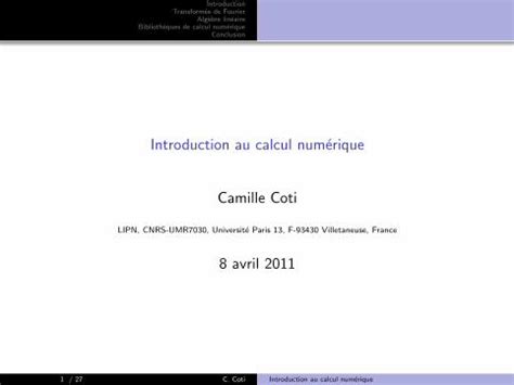 PDF Introduction au calcul numérique DOKUMEN TIPS