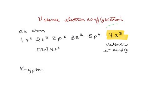 SOLVED: What is the valence electron configuration for the calcium atom? What is the valence ...