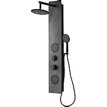 BWE 8 Jet Rainfall Shower Tower Shower Panel System With 45 OFF