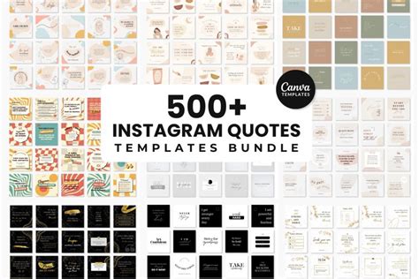 Instagram Quotes Templates Bundle