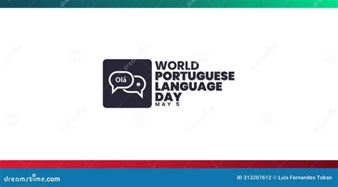 World Portuguese Language Day May 5 Stock Vector Illustration Of