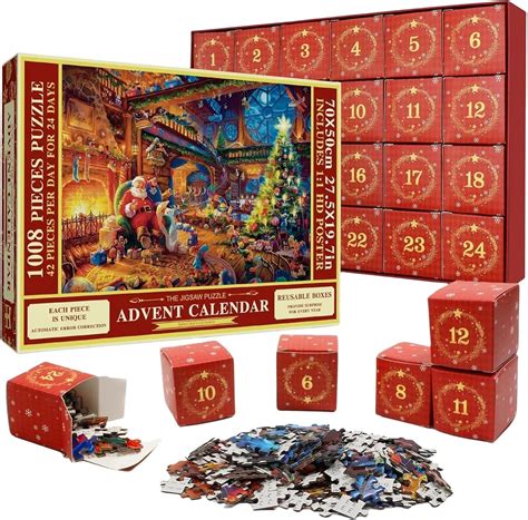 Kaxenig Adventskalender 2023 Puzzel Kerstman Puzzelspeelgoed 24