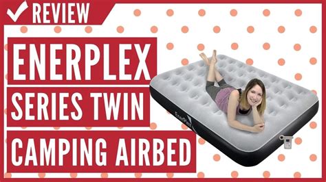 Enerplex Never Leak Camping Series Twin Camping Airbed With High Speed