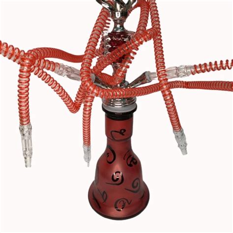 Narghilea Hookah Arabic Red Cu 3 Furtunuri 55 Cm Albastra DIMITRIS