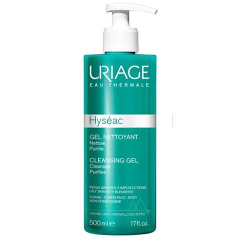 URIAGE Hyséac Gel Nettoyant Visage 500ml Peaux à Imperfections