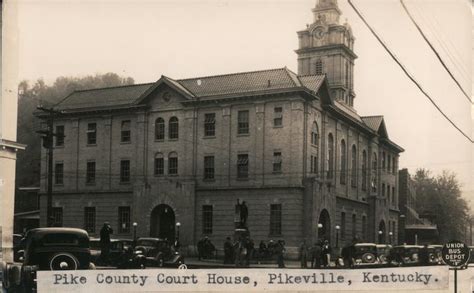 Pike County Court House Pikeville Ky Postcard