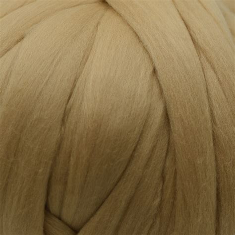 Merino Wool Roving 19 Micron Desert Sand Fibrecraft