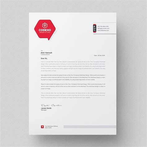 Premium Psd Professional And Minimalist Corporate Letterhead Template