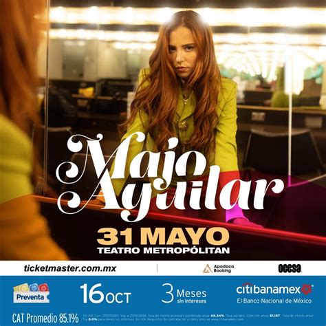 Conciertos en Mexico Majo Aguilar en Teatro Metropólitan 2024