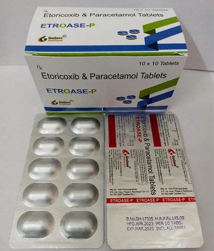 Etoricoxib And Paracetamol Tablets At 145 Box Arcoxia In Panchkula