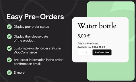 Easy Pre-Orders - WooCommerce Marketplace