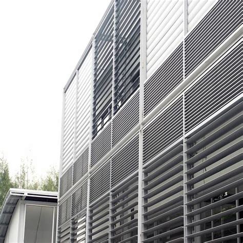 Building Exterior Wall Decoration Fixed Aluminum Louver Aluminum Fixed