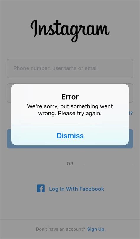 “error Were Sorry But Something Went Wrong Please Try Again” Problem Rinstagram