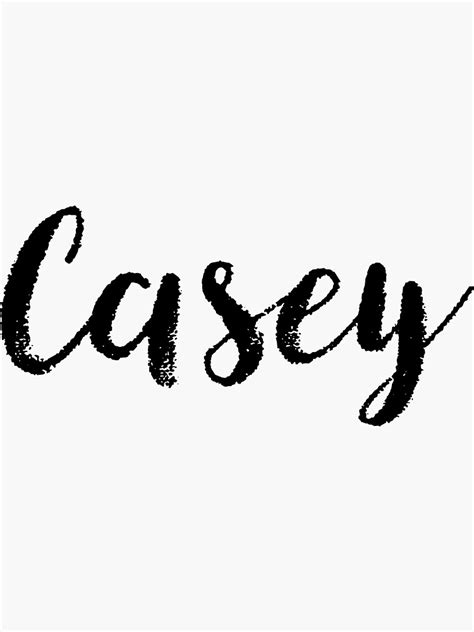 Casey Name Stickers Tees Birthday Sticker For Sale By Klonetx Redbubble