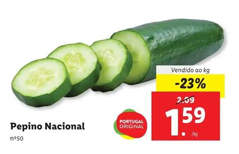 Promo O Pepino Nacional Vendido Ao Kg Em Lidl