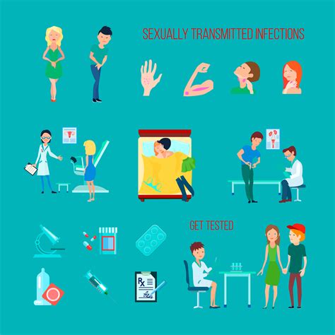 Sexual Health Diseases Icon Set 480513 Vector Art At Vecteezy