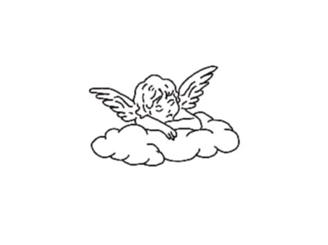 Baby Angel Sleeping On A Cloud By Feyza Coşkun On Dribbble