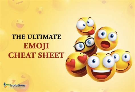 Emoji Cheat Sheet Most Popular Emojis For Free Use