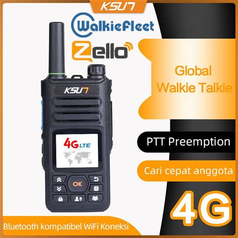 Jual KSUN POC HT ZELLO Global Walkie Talkie Walkiefleet HT ZL18 Jarak