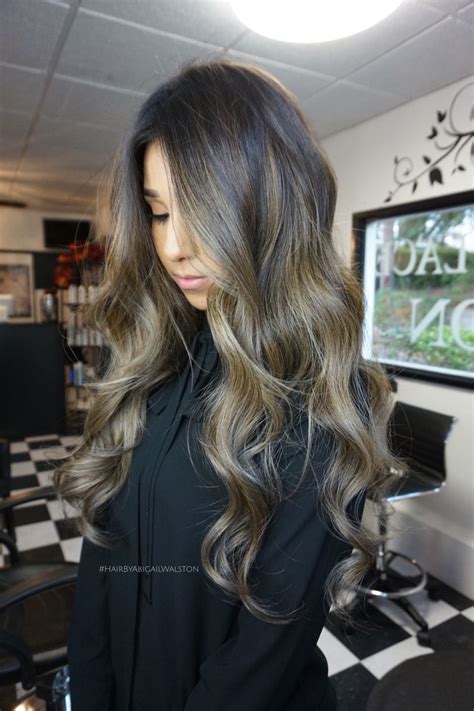 Brunette Ash Balayage Sombre Ombre Hair By Abigail Walston Instagram Abigail Walston Ash