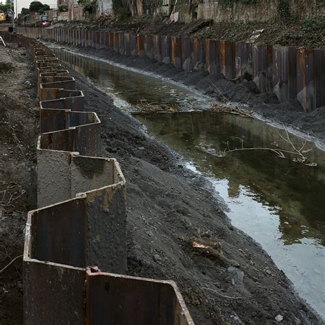 Sheet Pile Retaining Walls Ivor King The Piling People