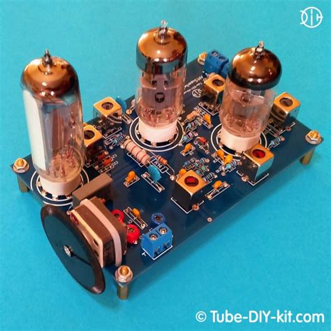 Radio-frequency unit AM superheterodyne receiver on 3 vacuum tubes :: Tube DIY Kit