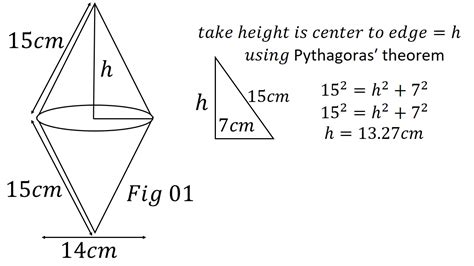 Double Cone Volume And Surface Area 01 YouTube