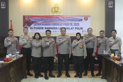 Asistensi Kinerja Fungsi Sdm Satdik Lemdiklat Polri T A Pusdik