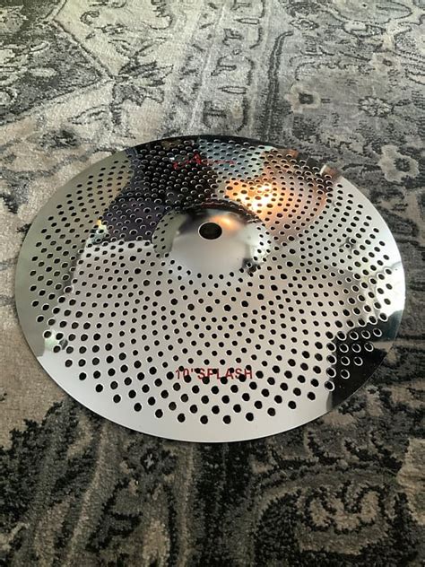 Aisen 10 Splash Low Volume Quiet Silent Cymbal Metallic Reverb