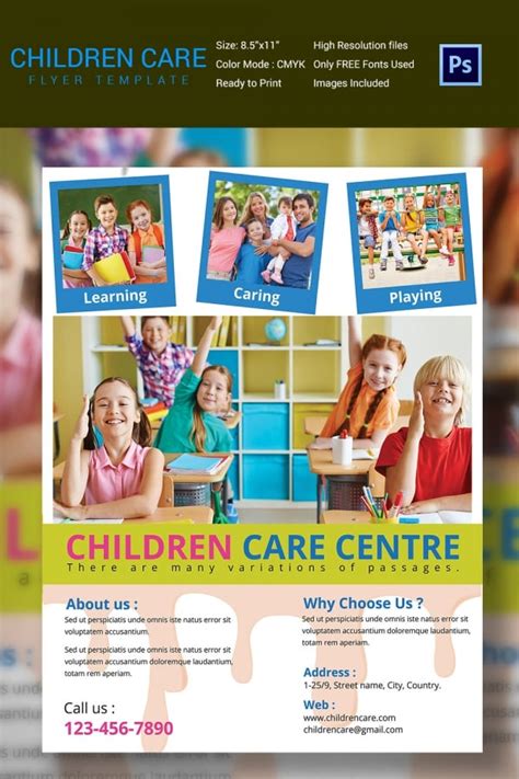 Daycare Flyer Template 27 Free Psd Ai Vector Eps Format Download