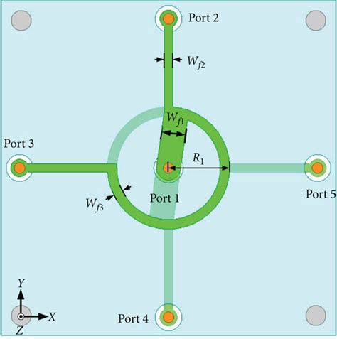 Geometry Of The Proposed Antenna A 3D View B Top View C Side